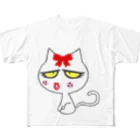 SEA's SHOPのリリーCAT ホワイトちゃん フルグラフィックTシャツ