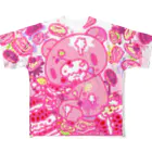 CHAX COLONY imaginariの【10点限定】いたずらぐまのグル〜ミ〜(8/special/pink) All-Over Print T-Shirt