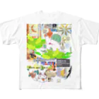 ituko*tukiyama-khの304★月山いつこ作品●雪空■緑の2 All-Over Print T-Shirt