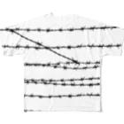 UK_StoreのBarbed border フルグラフィックTシャツ