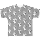 稀有のHEART フルグラフィックTシャツ