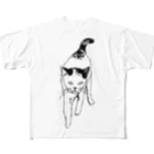 AIKO-COTSUBAKIのおねこさま フルグラフィックTシャツ