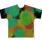 UK_StoreのSplash Camouflage フルグラフィックTシャツ