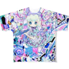 ☁ぷりゅねる☁のぷりゅねる全面T フルグラフィックTシャツ