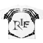 ORIF OFFICIAL GOODS STOREのORIF 黒ロゴ フルグラフィックTシャツ