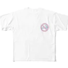 Aのneon non-smoking フルグラフィックTシャツ