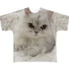 ぷる猫支店のしろねこ All-Over Print T-Shirt