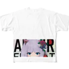 松や SUZURI店のBAD GRIL NEKOMATAのグッズ All-Over Print T-Shirt