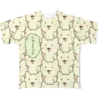 PygmyCat　suzuri店の「ニャー（フルカラー）」 All-Over Print T-Shirt