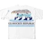 Hustle Hockeyのアイスホッケー リパブリック All-Over Print T-Shirt