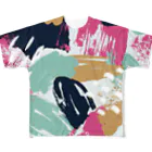 SANKAKU DESIGN STOREのバブル期を思い出すモダンアート。 All-Over Print T-Shirt