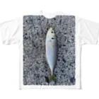 popcornの３月に釣れたアジ All-Over Print T-Shirt