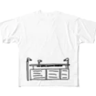 NIPPASHI SHOP™のめっちゃ閉鎖的な豪邸 フルグラフィックTシャツ