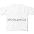Official-gorillaのOfficial gorilla フルグラフィックTシャツ