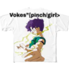 𝐕𝐨𝐤𝐞𝐬の【Vokes】{pinch/girl> フルグラフィックTシャツ