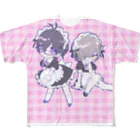 ひとでなしのメイドカフェウサミミ♡ All-Over Print T-Shirt