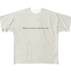 なまくらさくらのstop the noise フルグラフィックTシャツ