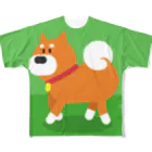 Where to go in japanの柴犬さんぽ フルグラフィックTシャツ