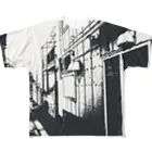 古春一生(Koharu Issey)の寄り道への誘い【白】(フチ無) フルグラフィックTシャツ