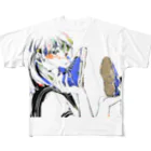 ゆのの青いスニーカー All-Over Print T-Shirt