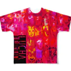 HAKO NO KIMAGUREのLUCHA-RED- フルグラフィックTシャツ