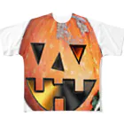 アズペイントの今頃ハロィンかぼちゃ フルグラフィックTシャツ