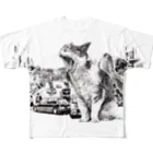 うちわえびの巨大化ねこ☆ All-Over Print T-Shirt