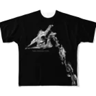 小田隆のキリンの頭骨と頚椎 All-Over Print T-Shirt