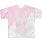 ガブリイズムのB.A.B.Y.うさぎ　♡。 フルグラフィックTシャツ