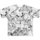 とびはちのオオカミ柄 All-Over Print T-Shirt