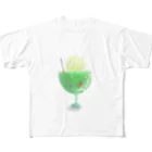 なでしこ@デザインの【透過】ふわふわメロンクリームソーダ All-Over Print T-Shirt