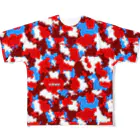 shiroyamanの広島迷彩（赤鯉） フルグラフィックTシャツ