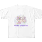 ★アトリエ ホシキラ★のアトリエホシキラロゴ＆ペガ All-Over Print T-Shirt