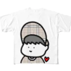 Kana's yururi ギャラリーのぼうしのつばも人生もいつだって上向き！ All-Over Print T-Shirt