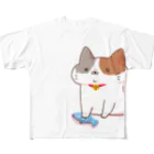 AmuAmu shopのお魚つかまえたねこ フルグラフィックTシャツ