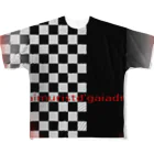 Aimurist のチェッカーブラック　レッド All-Over Print T-Shirt