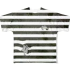 Sugar junkieのフクモモストライプ<black> All-Over Print T-Shirt