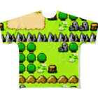 ヌンのフィールドマップマン（8BIT） All-Over Print T-Shirt