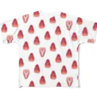 irodori-laboの苺の詰め合わせTシャツ フルグラフィックTシャツ