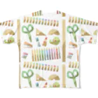 ぴより子のおみせの文具がいっぱい All-Over Print T-Shirt