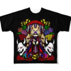 ChuchuPlanの鬼狐：フルグラTシャツ フルグラフィックTシャツ