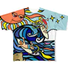 アート宇都宮(ARTUTSUNOMIYA)のサーフィン All-Over Print T-Shirt