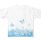 HoneyMonsterの夏の庭 All-Over Print T-Shirt
