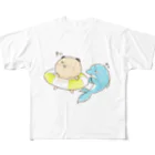 はむ汰の落書き Official Storeのゆずひこ　Pii フルグラフィックTシャツ