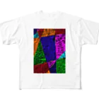 Kinaco69のセロハンステンドグラス風 フルグラフィックTシャツ