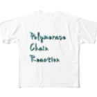 マエニススムのPCR検査とは❓　ポリメラーゼ連鎖反応を見る検査です！ フルグラフィックTシャツ