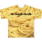 クマジロウのNo Noodle No Life フルグラフィックTシャツ