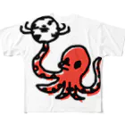 fancygraphicのタコサッカー02 フルグラフィックTシャツ