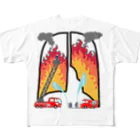 からばく社の肺炎 All-Over Print T-Shirt