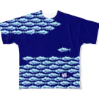 月兎耳庵 つきとじあん　矢光いるるのカツオ愛　フル All-Over Print T-Shirt